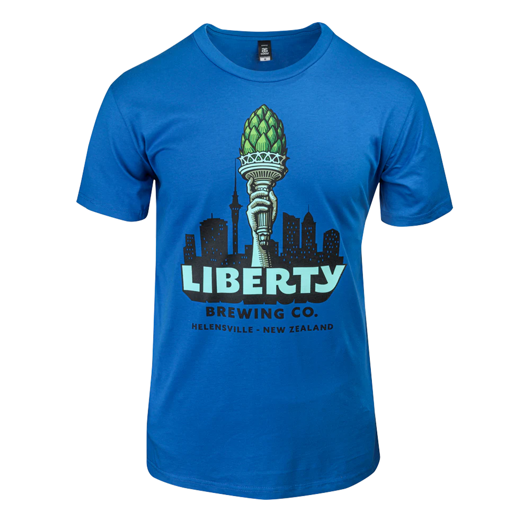 Liberty Hop Torch T-Shirt - Blue