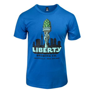 Liberty Hop Torch T-Shirt - Blue